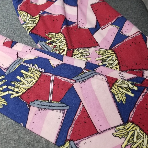 LuLaRoe Pants - LulaRoe Tall and Curvy Fries and Shake Leggings